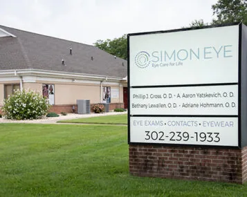 exterior sign for Simon Eye Dover