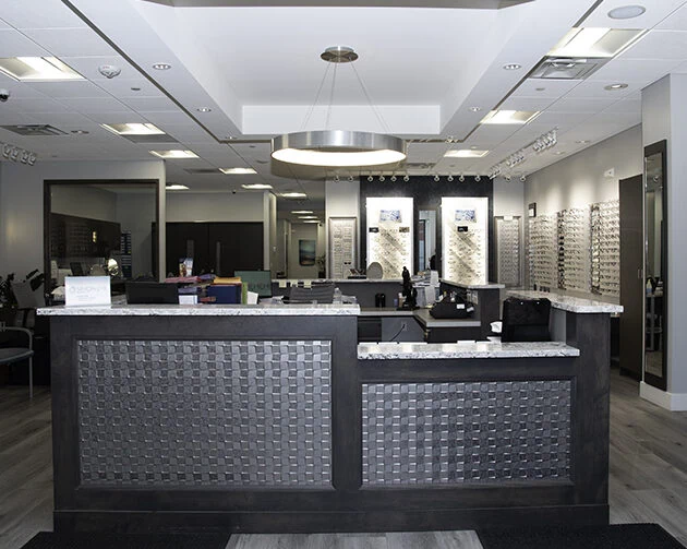 Front desk at Simon Eye in Wilmington